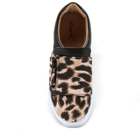 Last6.5,Side Zip Fashion Sneaker Lycra or Canvas - Picture 2 of 4